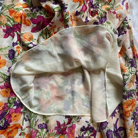 BCBGeneration Floral Double Front Slit Maxi Dress Size Medium - Picture 6 of 8